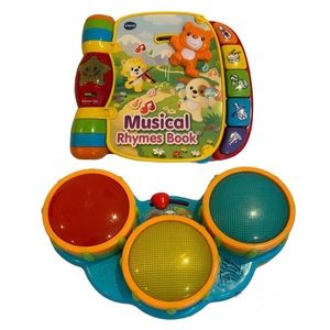 VTech Musical Nursery Rhymes Book & Bright Starts Safari Beats Learning Toy